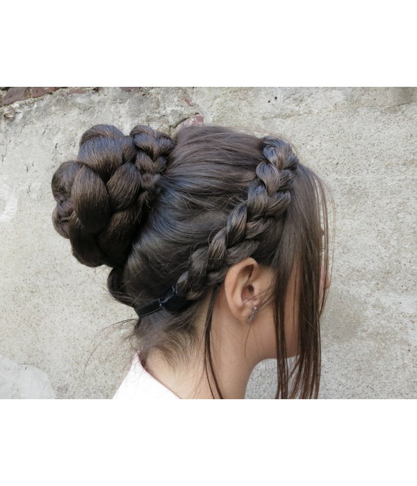 Rose Bun & Classic Braided Chignon S