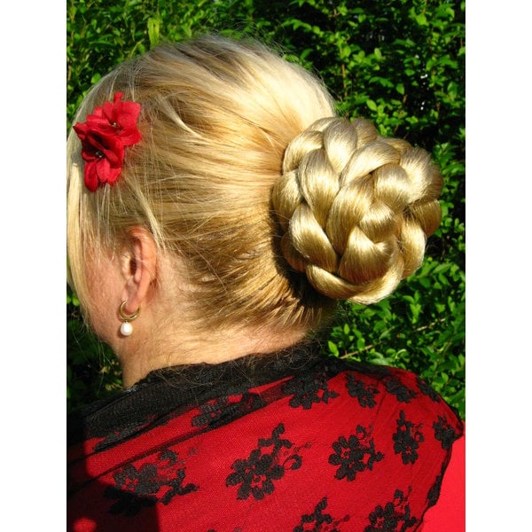 Rose Bun & Classic Braided Chignon S