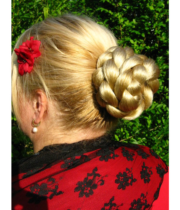 Rose Bun & Classic Braided Chignon S