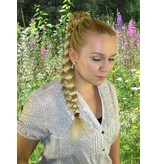 Braided Afro Chignon M & Rose Bun