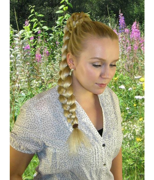 Braided Afro Chignon M & Rose Bun