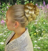 Braided Afro Chignon M & Rose Bun