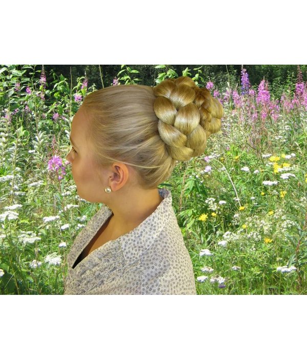 Braided Afro Chignon M & Rose Bun