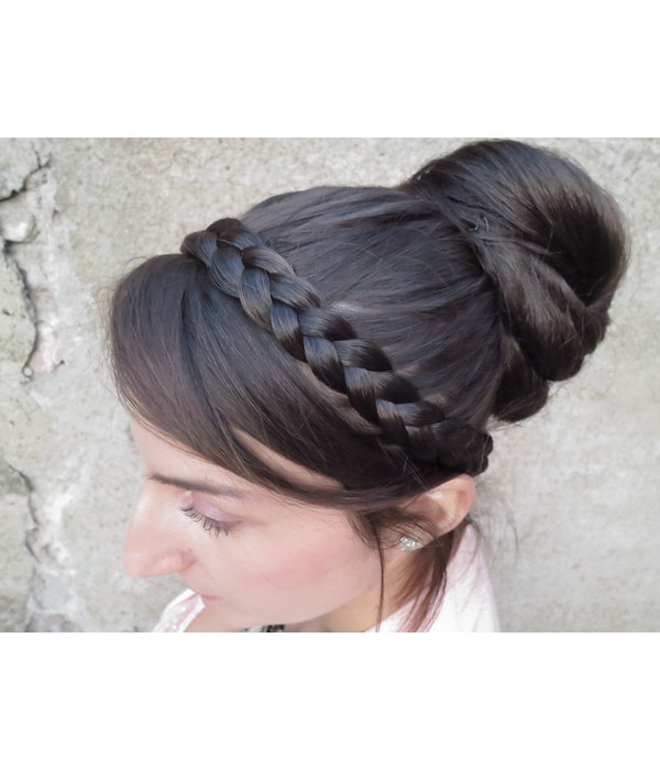 Rose Bun L for straight & wavy hair