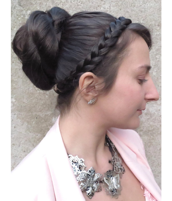 Rose Bun L for straight & wavy hair