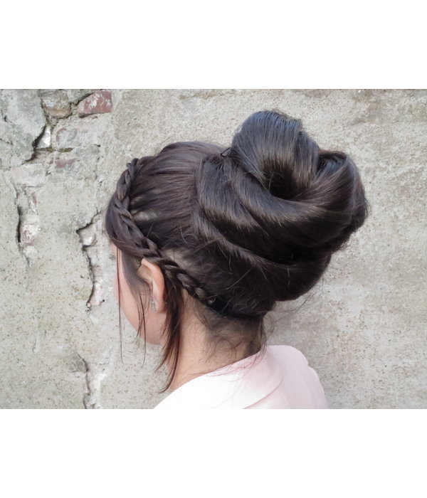 Rose Bun L for straight & wavy hair