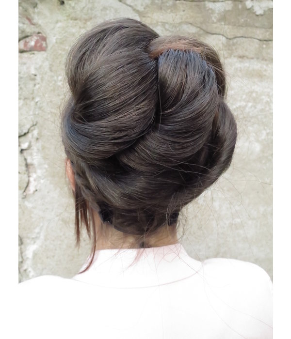 Rose Bun L for straight & wavy hair