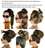 Rose Bun L size, Multi-Hairstyle Hairpiece