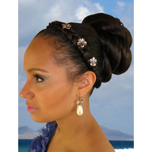 African American Twist Bun Hairpiece M