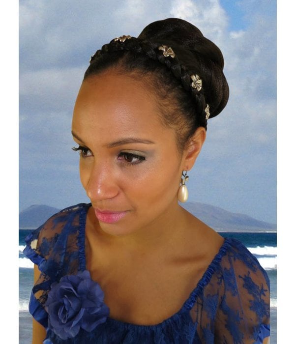 African American Twist Bun Hairpiece M