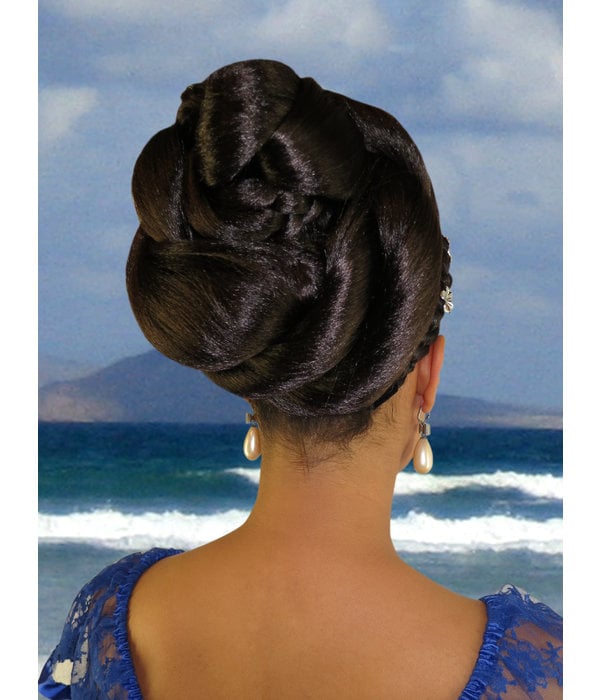 African American Twist Bun Hairpiece M