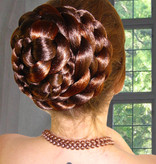 Braided Hair Bun & Braid S extra, crimped hair