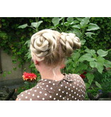 Twist Hair Buns, wavy hair, size S