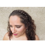 Messy French Braid Headband, flat & slim