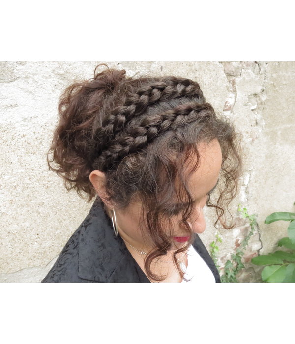 Double Messy Braid Headband, flat