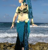 Blue Mermaid (Peacock) hip & hair tassel