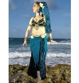 Blue Mermaid (Peacock) hip & hair tassel