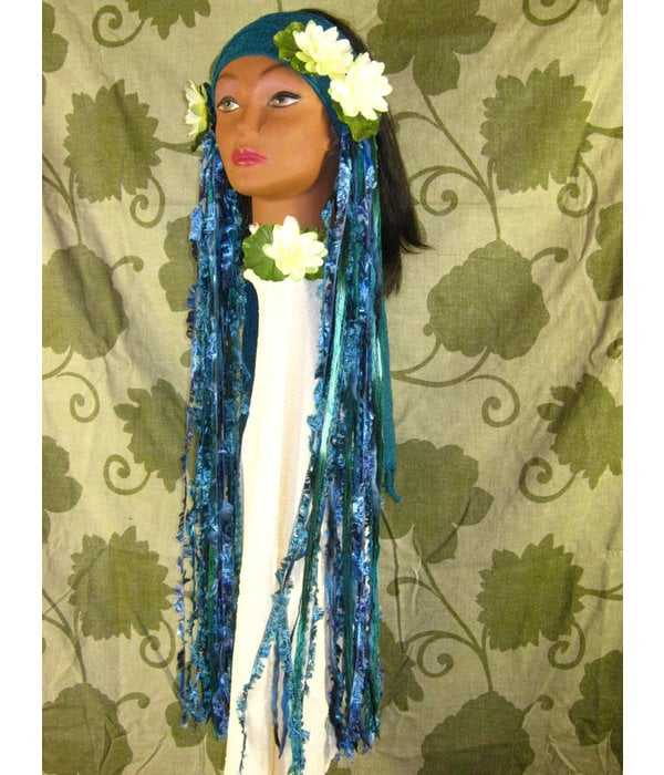 Blue Mermaid (Peacock) hip & hair tassel