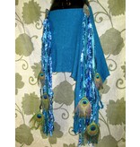 Blue Mermaid (Peacock) hip & hair tassel