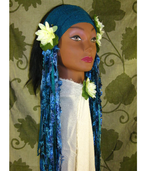 Blue Mermaid (Peacock) hip & hair tassel