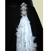 Snowflake (Peacock) hip & hair tassel clip/ hair fall