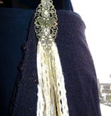 Antique (Peacock) hip & hair tassel clip