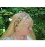 Rapunzel Braid Headband medium, messy look