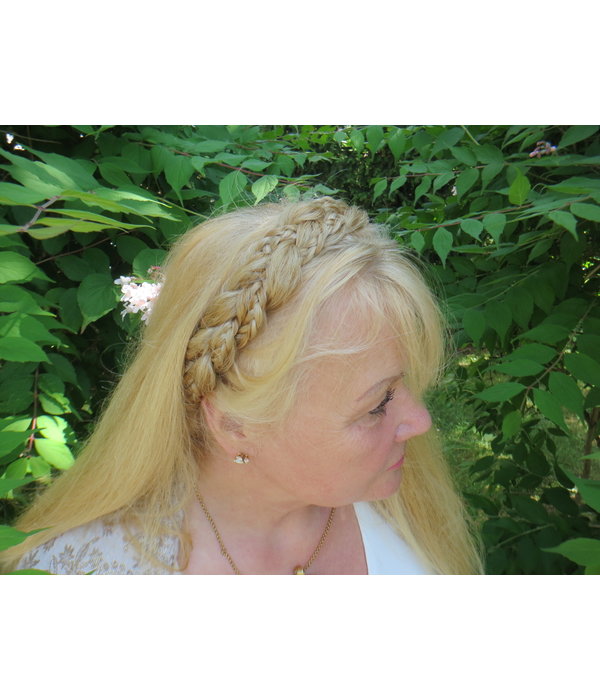 Rapunzel Braid Headband medium, messy look