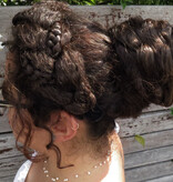 Layered Messy Hair Bun M