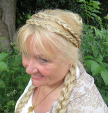 Double Messy Braid Headband, extra slim