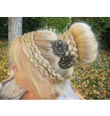 Double Messy Braid Headband, extra slim