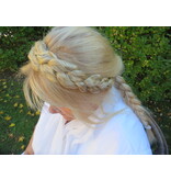 Messy French Braid Headband XL, flat & wide