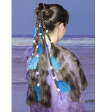 Gypsy Magician Hair Falls L feathers & cowries