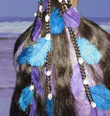 Gypsy Magician Hair Falls L feathers & cowries