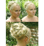 Natural Large Messy Chignon braided