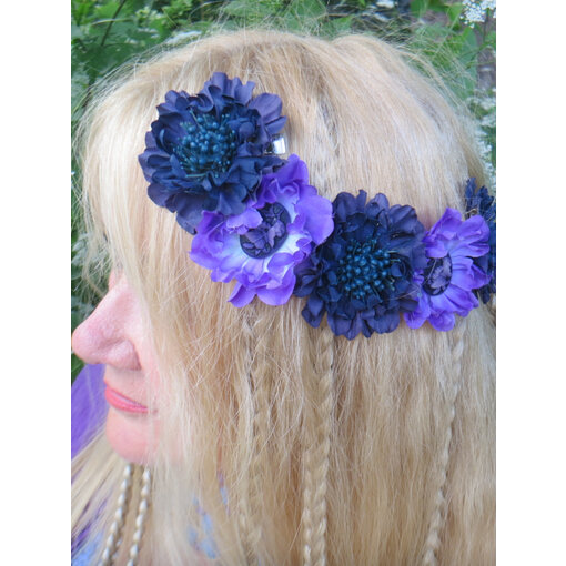 Mermaid Hair Flowers with Cameo