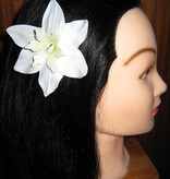 White Star Hair Flowers
