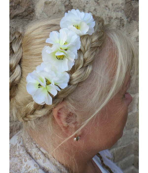 Small Hair Flowers white