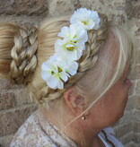 Small Hair Flowers white