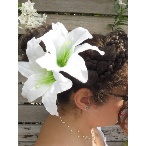 White Aloha Lily 2 x