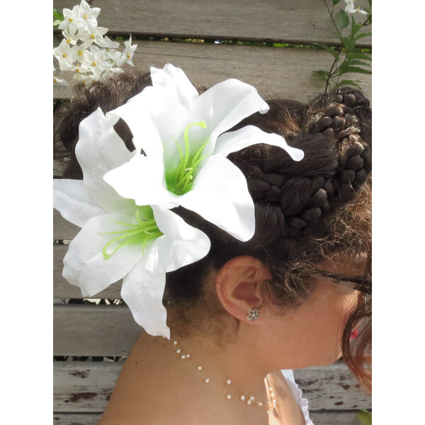 White Aloha Lily 2 x