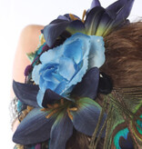 Mermaid Lily Rose Hair Flowers Blue