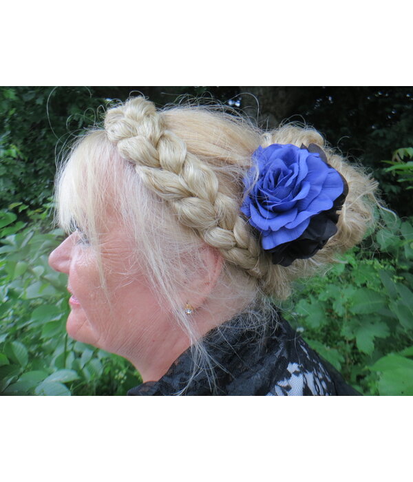 Roses Hair Clip black blue