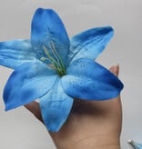 Dark Blue Lily Mermaid Hair Flowers