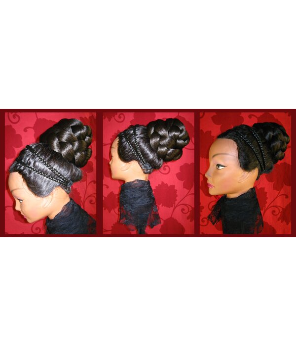 Braided Hair Bun L extra