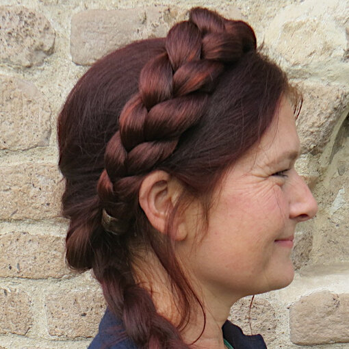 Classic Braid Headband XL plait, straight hair