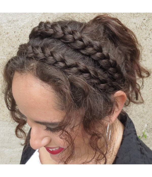 Messy braid hair Style with Hair Extension | Messy braids, Hair styles, Braided  hairstyles