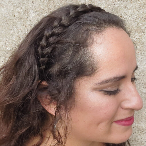 Messy French Braid Headband S flat