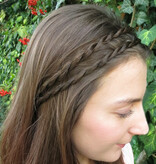 Double Braid Headband, twisted & extra thin