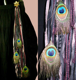 Nostalgia Peacock hip & hair tassel clip/ hair fall